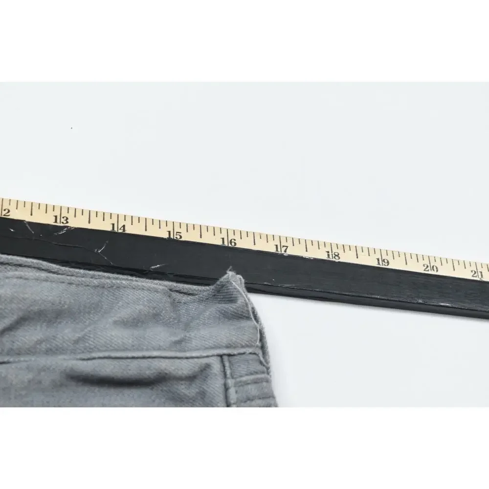 Levis 501 Jeans Mens 33x32 (33x29.5) Gray Original Straight Button-Fly Cotton